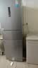 美的241升三门冰箱灰色小型风冷家用变频租房小冰箱新国标真一级MR-249WTPE以旧换新国家补贴 实拍图