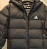 adidas 600蓬保暖连帽鸭绒羽绒服夹克外套男女秋冬阿迪达斯轻运动 黑色(推荐选大一码)   S 实拍图