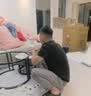 森生林岩板茶几客厅小户型简约轻奢椭圆形可伸缩茶桌 C14-1黑架灰箱 雪山白+黑玻 100cm椭圆茶几+70cm小圆边几 实拍图