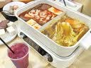 美的（Midea）电火锅电煮锅鸳鸯锅0氟钛陶涂层火锅专用锅分体式分区控温电热锅6L多功能锅HGS3523D1 实拍图