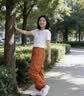 迪卡侬SPW城市机能男女宽松防晒防泼水户外休闲工装裤米白S-5448855 实拍图