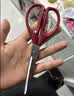 得力（deli）办公剪刀180mm两把装黑红混色中号剪子文具家用大号生活手工裁切学生文具办公用品 1黑1红 TJ127 实拍图