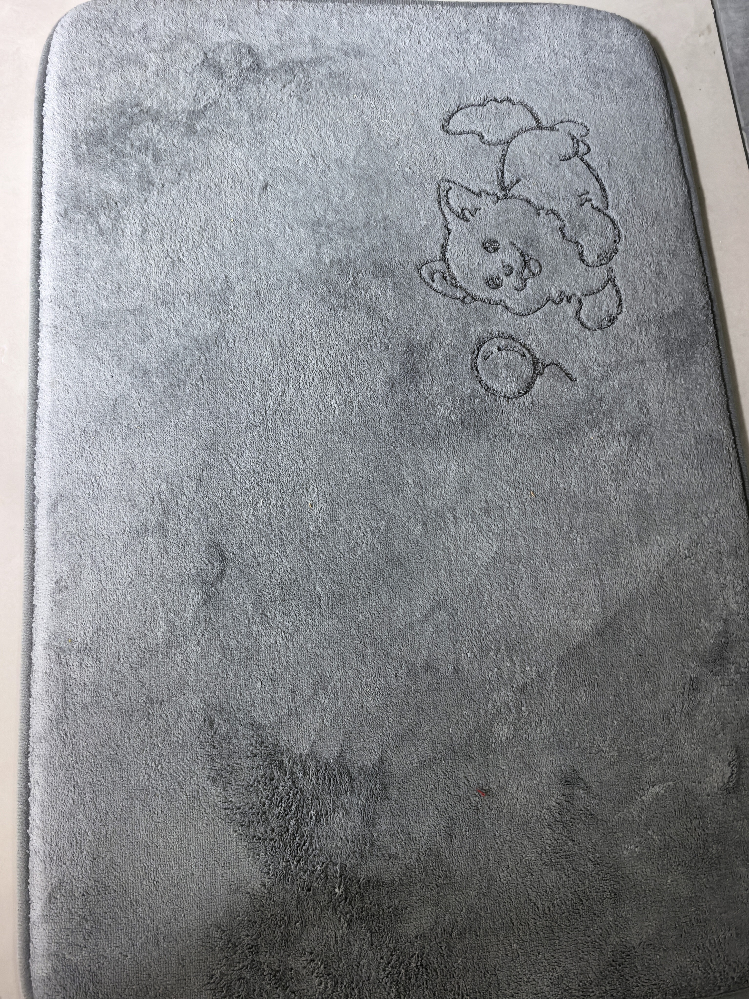 简美家浴室卫生间垫子厕所地垫吸水地毯防滑耐磨淋浴脚垫 40*60cm 实拍图