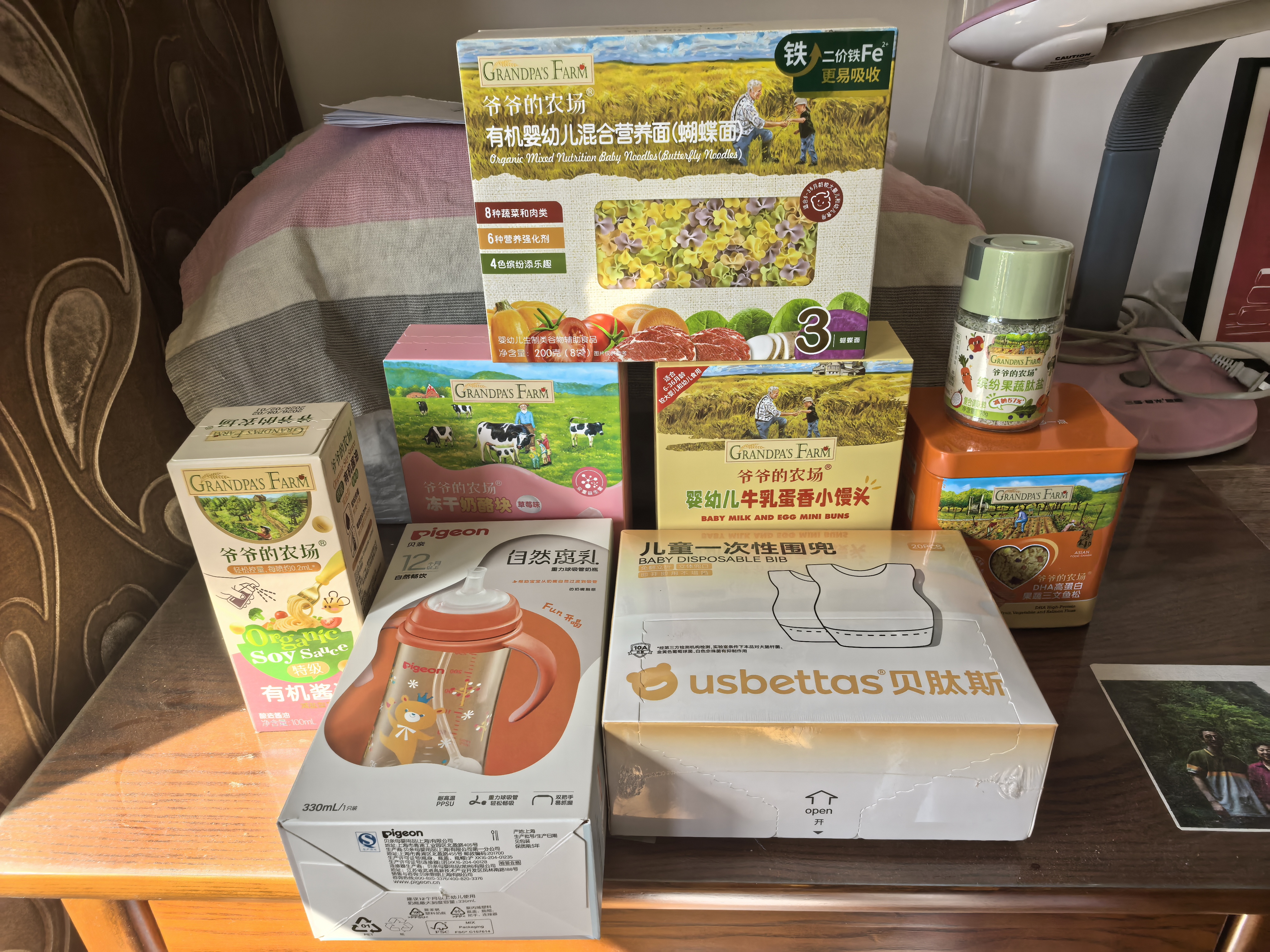 爷爷的农场有机蝴蝶面200g婴幼儿营养辅食宝宝面条婴儿面条儿童早餐6-12个月 实拍图