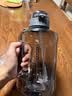 乐扣乐扣（LOCK&LOCK）小水库大容量塑料运动水杯户外冷水壶刻度把手男女杯子2.2L灰色 实拍图
