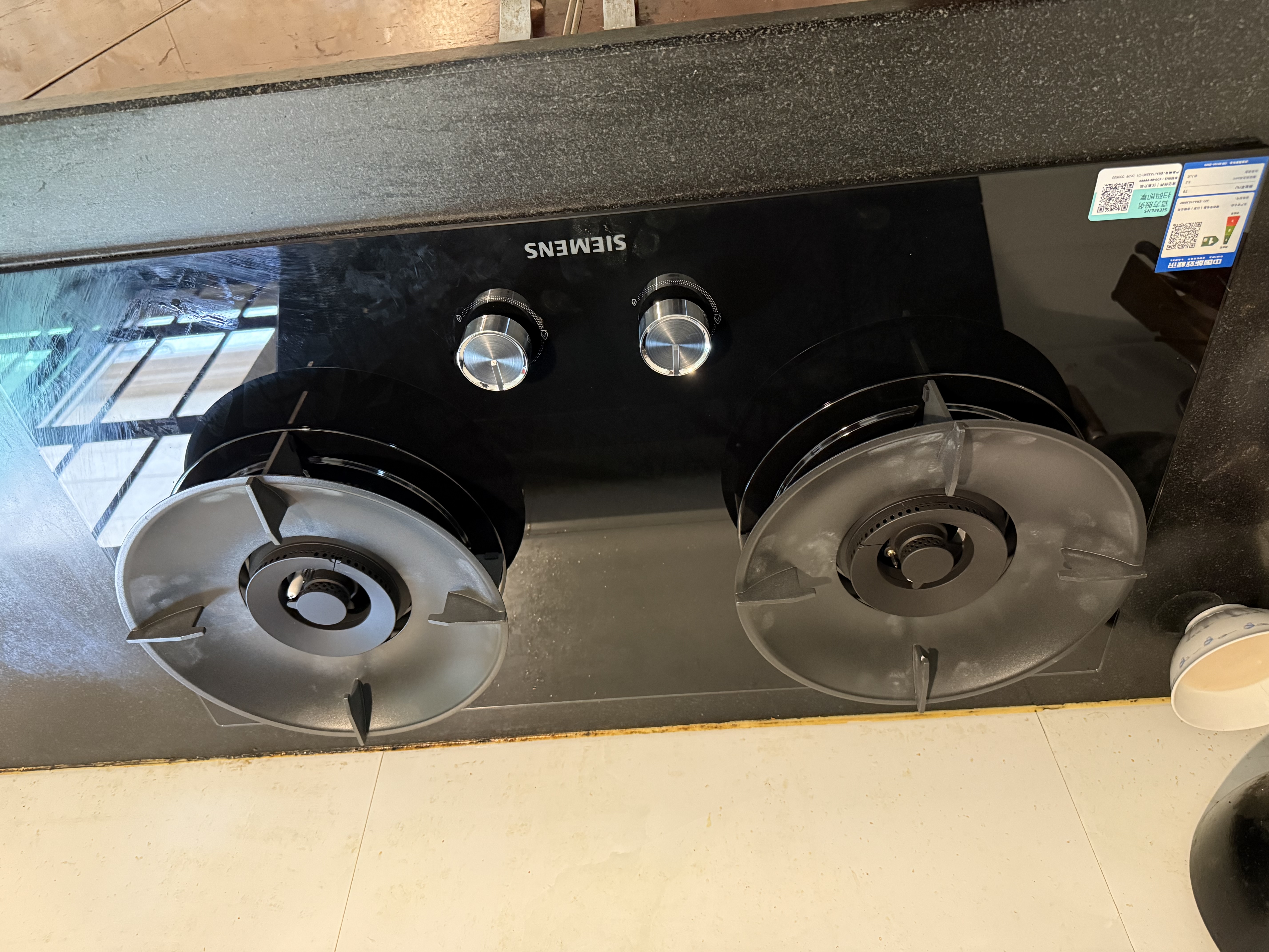 西门子（SIEMENS）【超高能效】Y5聚焰灶 双灶5.2kW70%热效率天然气嵌入式燃气灶以旧换新大火力厨房灶具ERAJ1A3BMP 实拍图