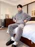 雪中飞珊瑚绒睡衣男士秋冬季2026年新款加绒加厚法兰绒家居服套装可外穿 NSJLY-KS17青瓦灰雪花绒K字标男 【柔软抗静电】 L -170/88A 【建议100-130斤】 实拍图