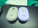 罗技（Logitech）LOGITECH PEBBLE 无线蓝牙鼠标 静音鼠标 办公鹅卵石造型 轻薄便携 时尚小巧 星幕紫 实拍图