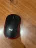 罗技（Logitech）M185鼠标 无线鼠标 办公鼠标 对称鼠标 黑色红边 带无线2.4G接收器 实拍图