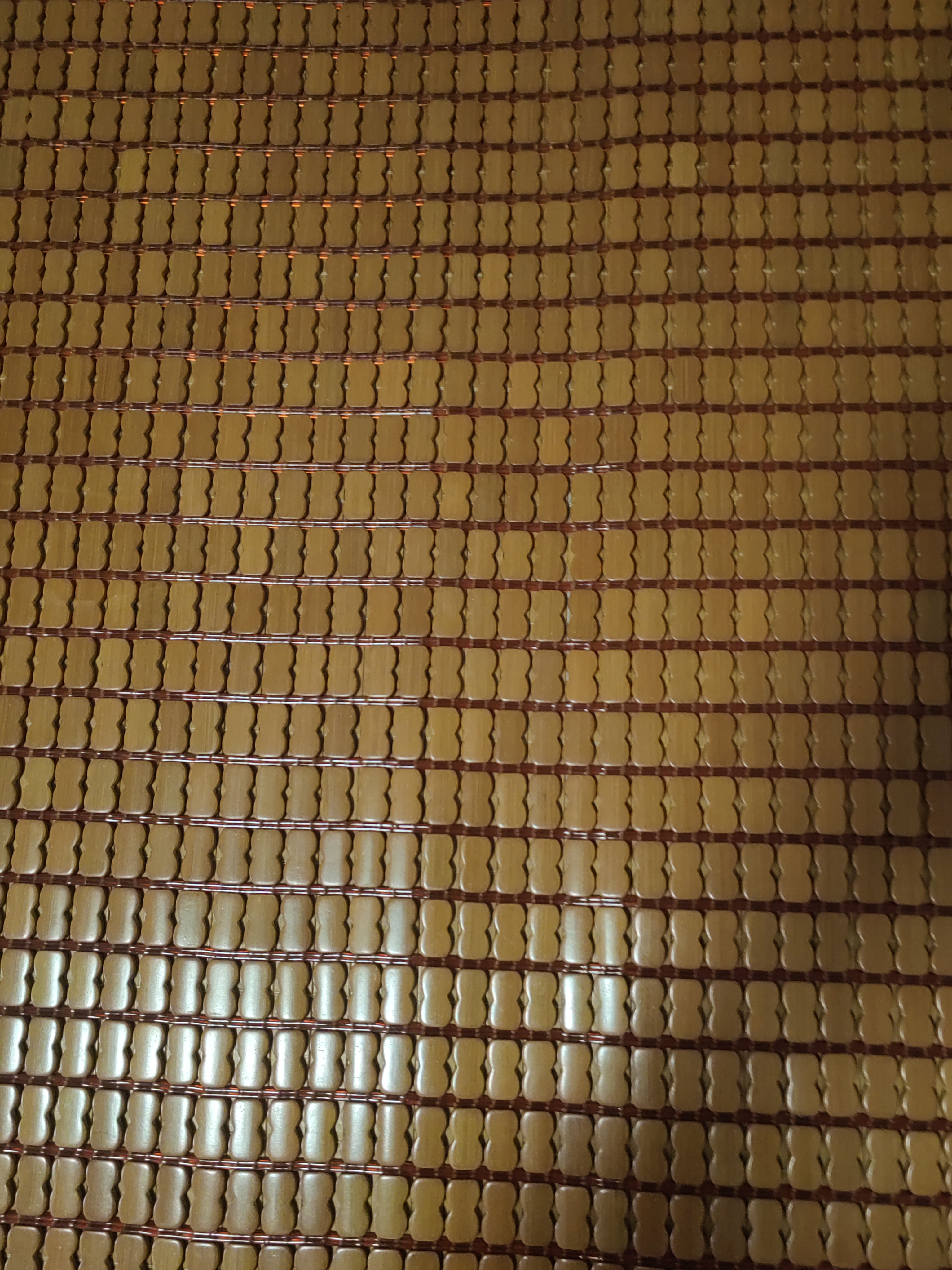 黛安居麻将凉席竹席子麻将席 双人夏天单人宿舍学生可折叠块竹垫空调席 【经典款】咖色双牛筋 -牛筋边 单凉席 150cm*195cm 实拍图