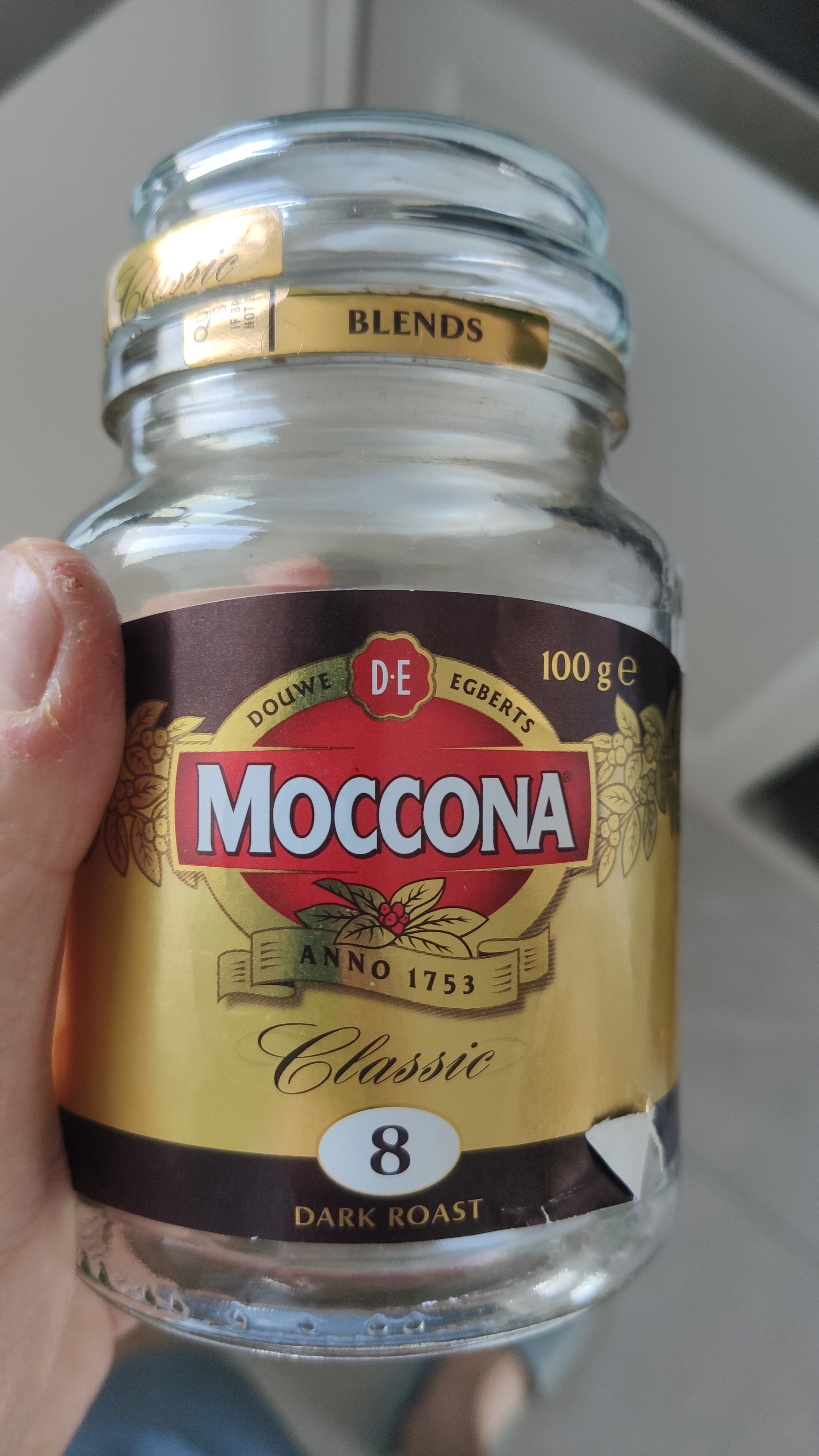摩可纳（Moccona）经典8号冻干速溶黑咖100g瓶装 深烘进口拿铁美式健身0糖400次咖啡 实拍图