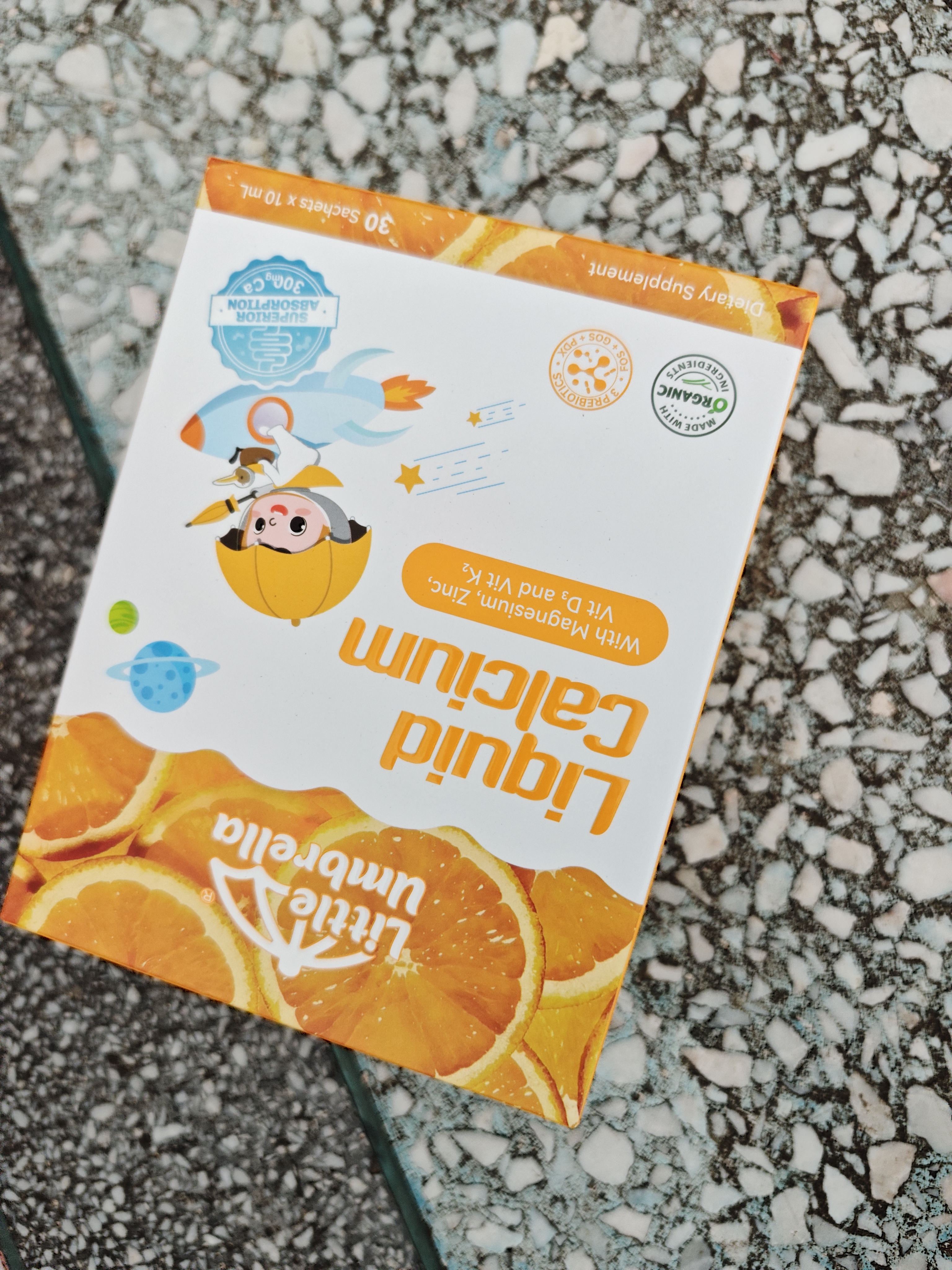 小小伞（Little Umbrella）【开学好营养】有机益生元钙镁锌液体钙婴幼儿儿童补钙30条*1盒 实拍图