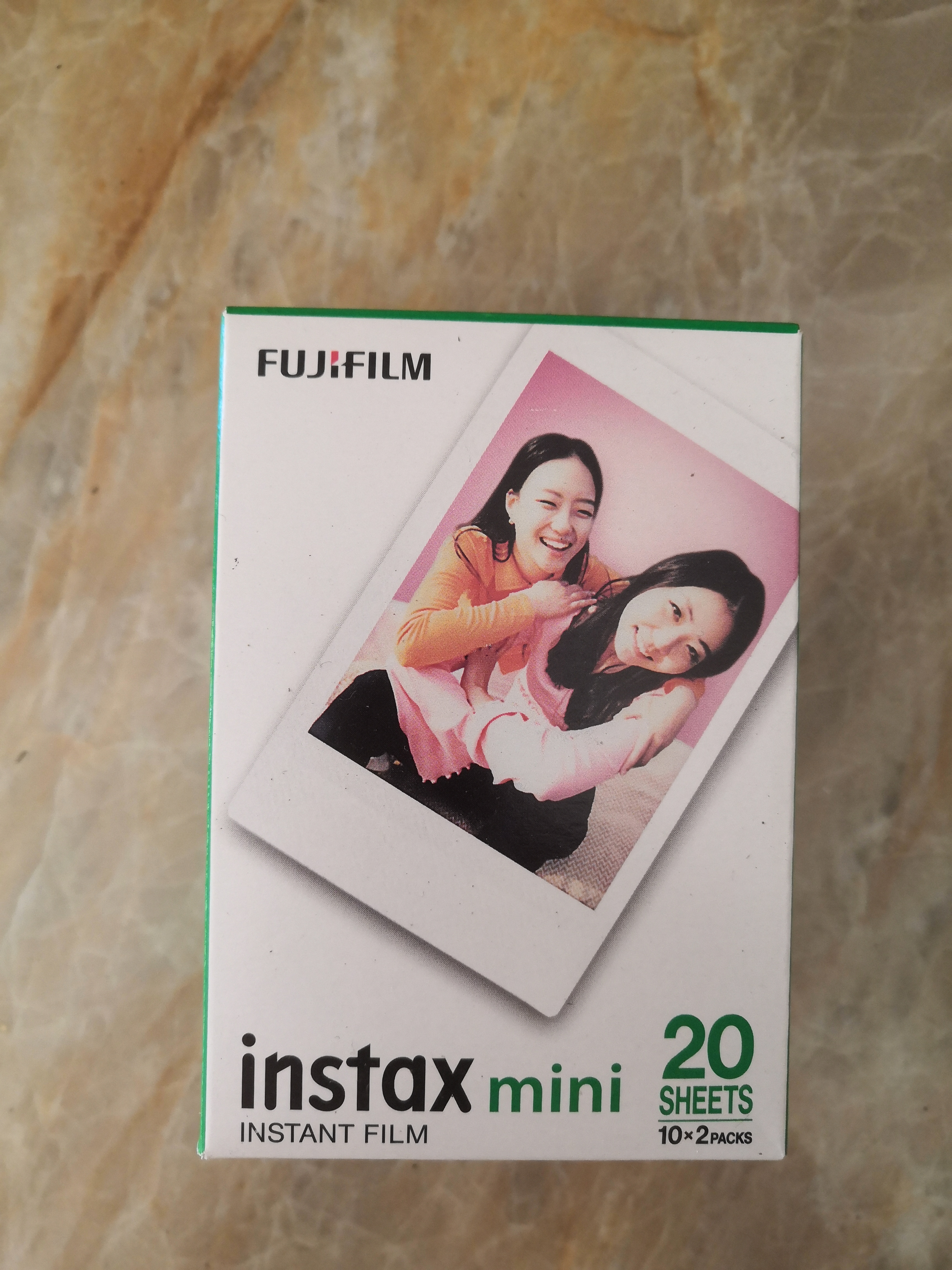 INSTAX富士instax立拍立得 mini相纸 白边双包20张+香蕴花影边框贴 实拍图