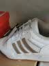 adidas ENTRAP美式校园风运动鞋少年感复古篮球风板鞋阿迪达斯   白/金色   38 实拍图