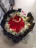 幽客玉品鲜花速递红玫瑰花束表白送女友老婆生日礼物全国同城配送 33朵红玫瑰花束—女神款 实拍图