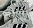 adidas ENTRAP美式校园风运动鞋少年感复古篮球风板鞋阿迪达斯   白色/矾土棕/黑色   42.5 实拍图
