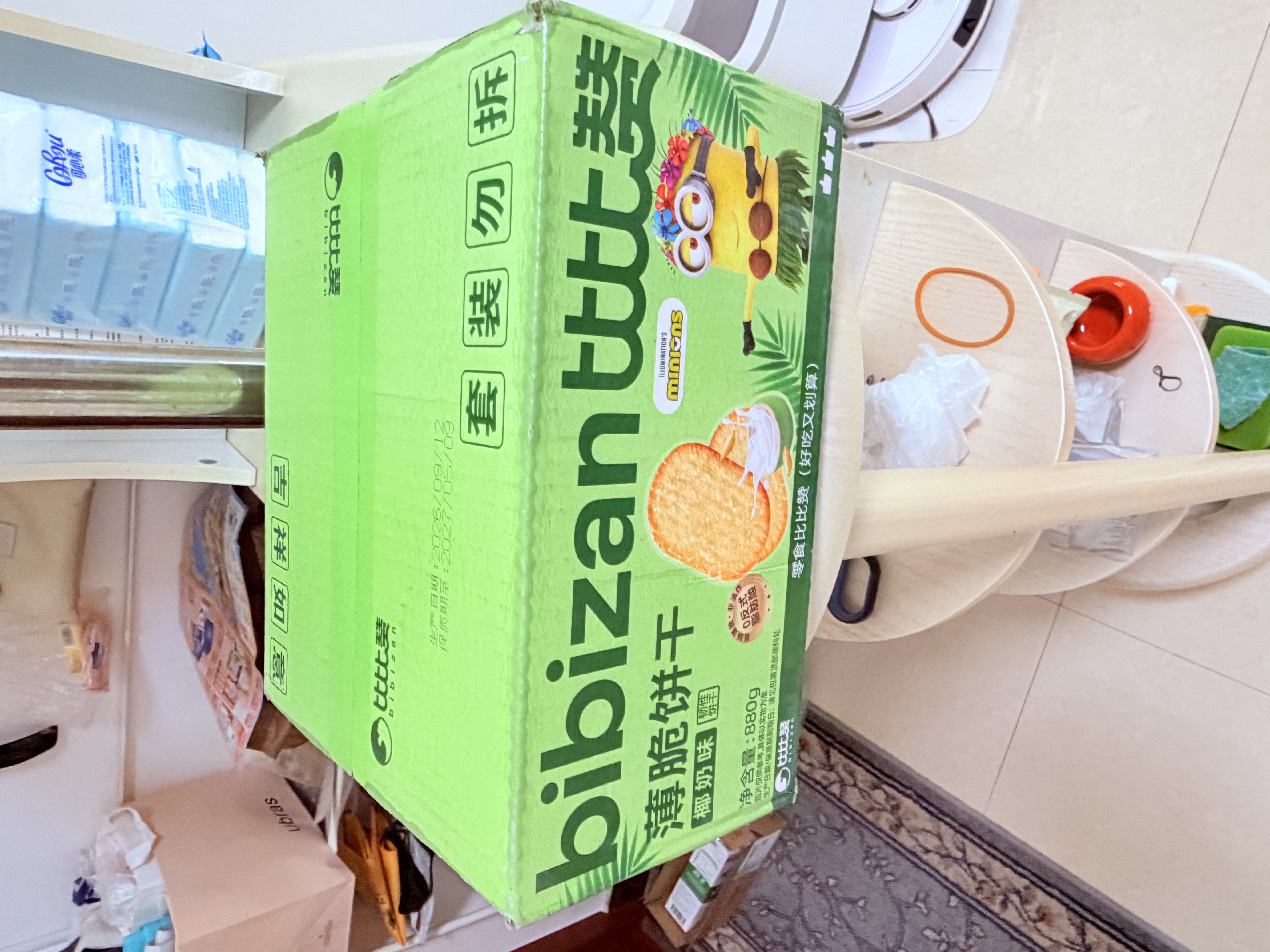 比比赞（BIBIZAN）椰奶味薄脆饼干880g 早餐办公室休闲零食品代餐糕点饱腹整箱团购 实拍图