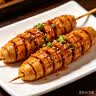 华田禾邦 烤面筋串 800g 20串 竹签手工大面筋串 烧烤食材伴侣夜宵早餐 实拍图