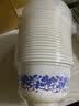 美丽雅一次性碗青花饭盒920ml*20套 大号带盖食品级耐高温泡面野餐打包 实拍图