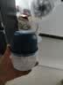 绞肉机小型打蒜器家用绞蒜切蒜器多功能辅食料理机电动蒜泥神器蒜蓉机自动切菜机压蒜器 宝蓝色- 0.26L （升级大电机） 实拍图