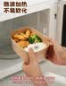 美厨（MAXCOOK）一次性饭盒餐盒牛皮纸碗带盖野餐水果打包盒750ml*10套 MCPJ7718 实拍图
