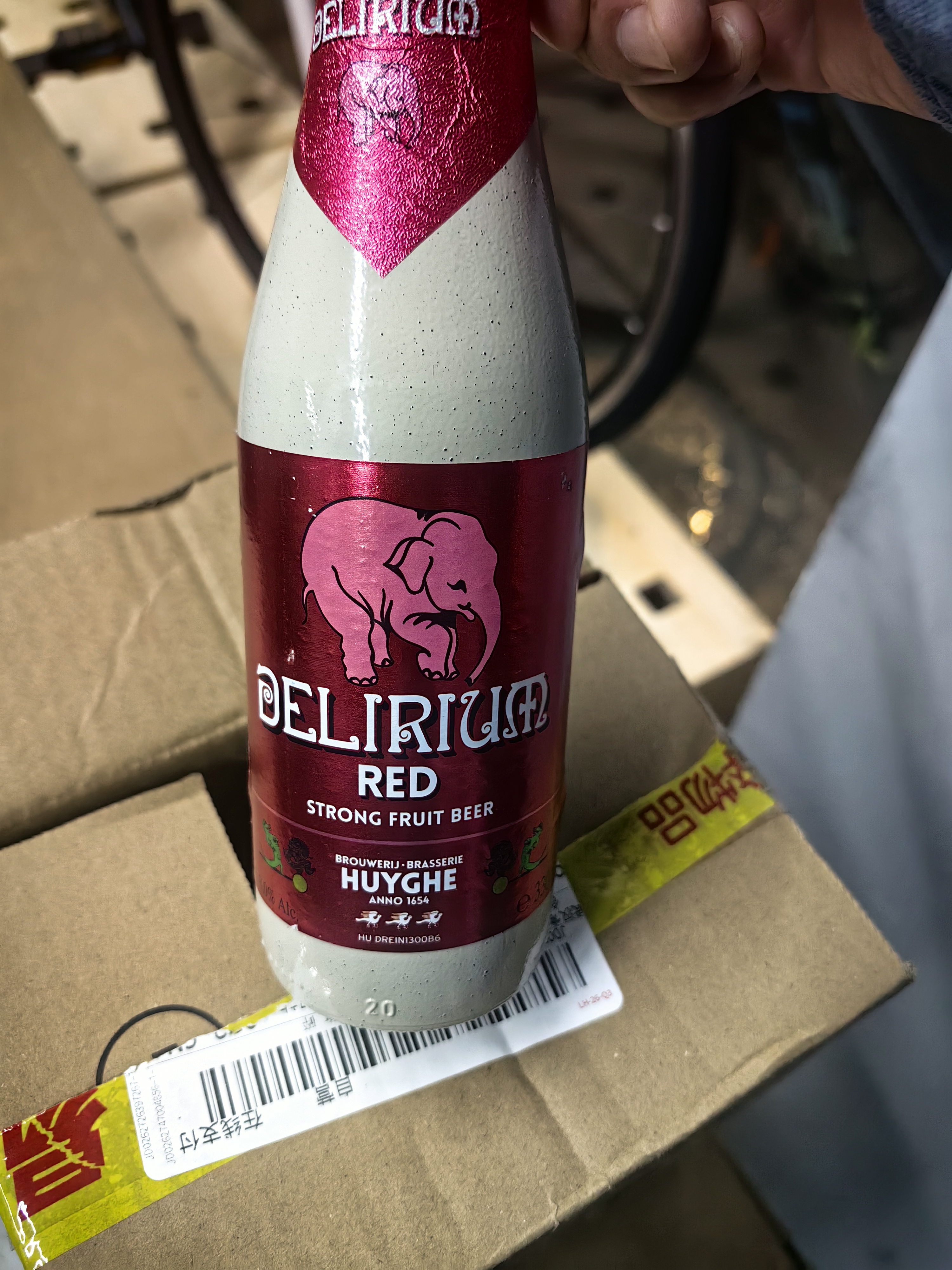 粉象（Delirium）给劲樱桃啤酒330ml*6瓶 烈性果啤 比利时进口 京东自营 实拍图