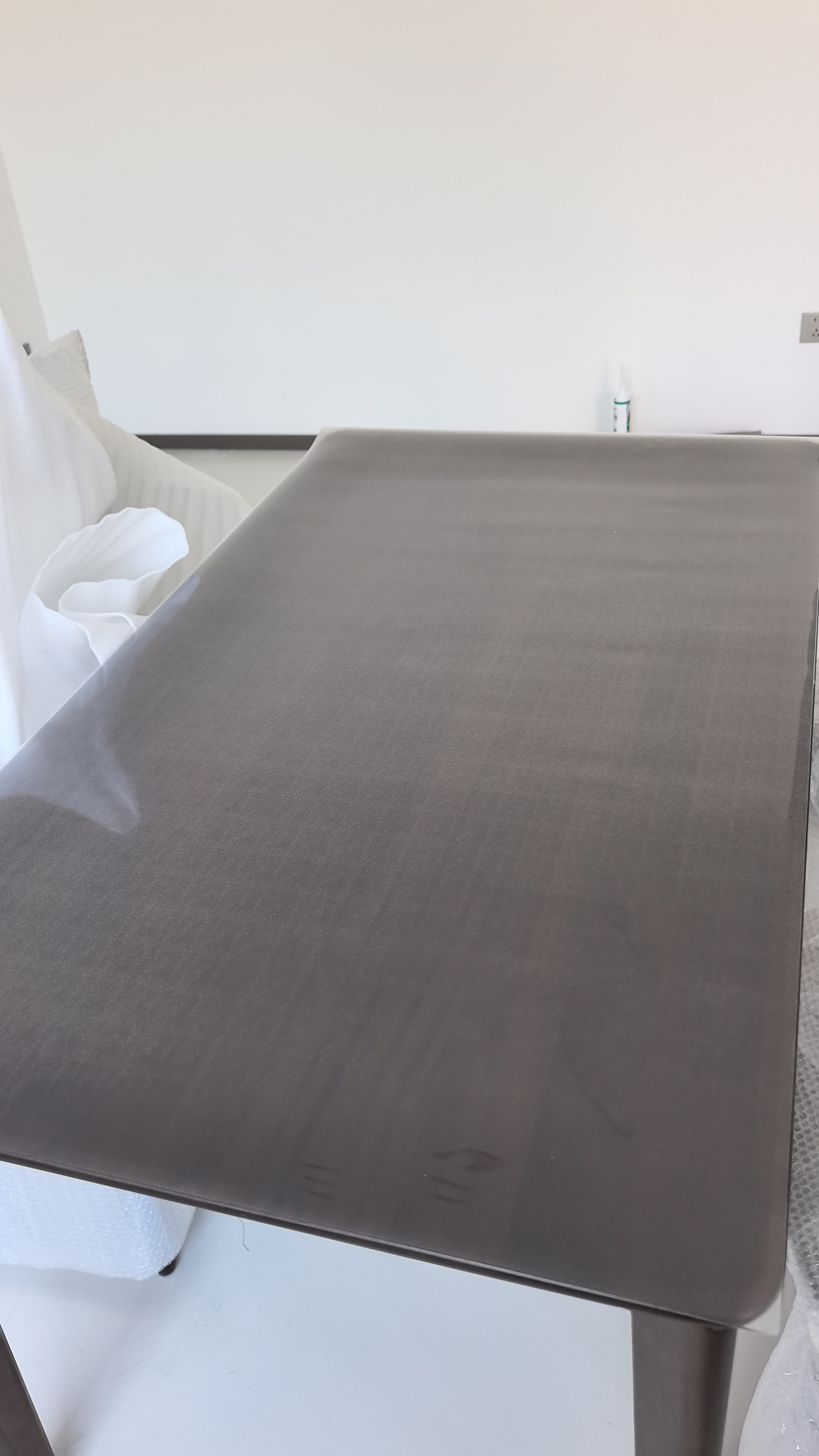 中田恒业TPU餐桌垫食品级透明防烫无味学生桌水晶板茶几桌布防水防油免洗 【真无味真健康】磨砂款2mm 【赠】10*10cm皮革杯垫 实拍图
