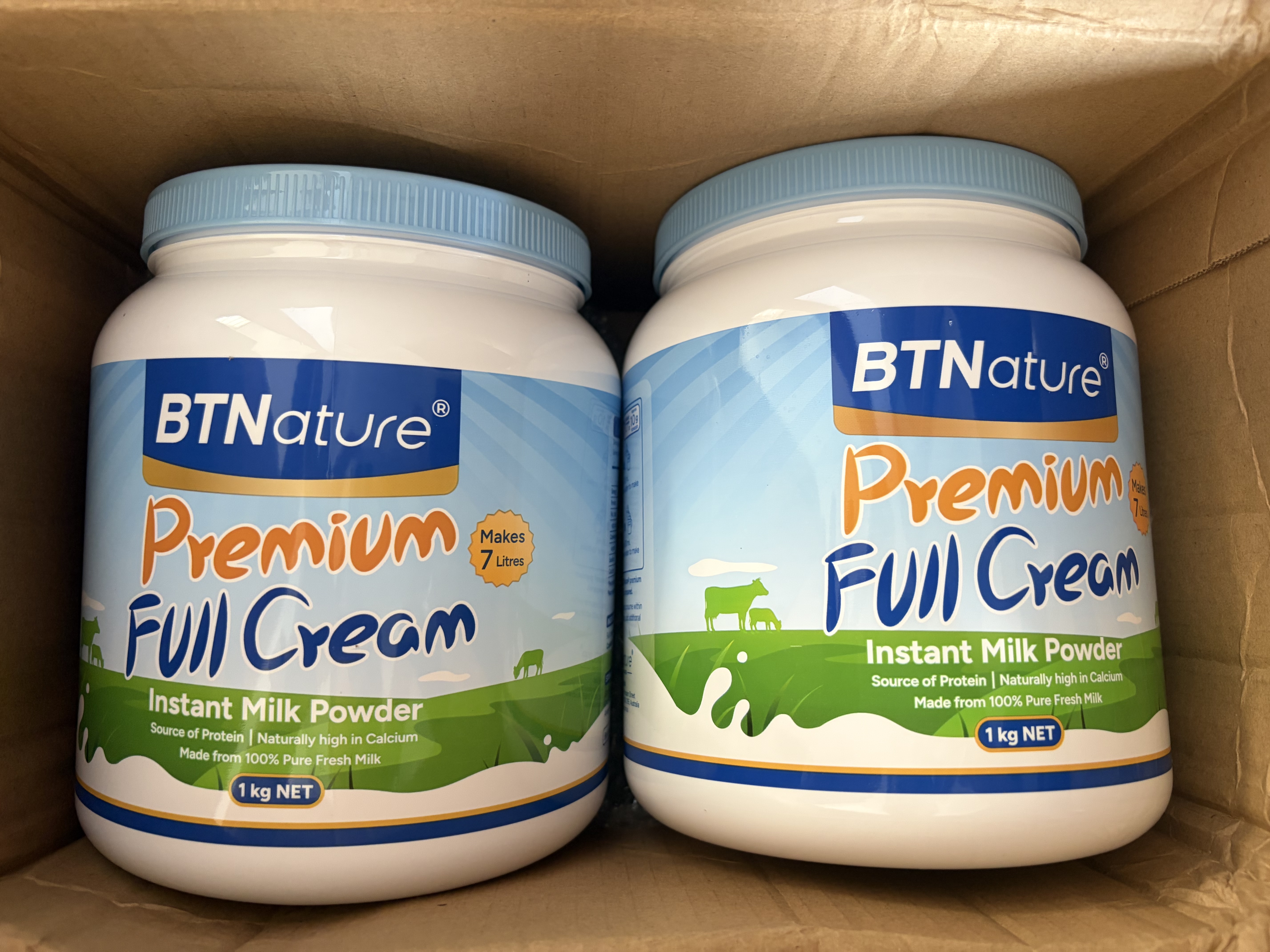 BTNature贝特恩蓝一号胖子奶粉中老年补高钙成人儿童学生澳洲进口全脂1kg 实拍图