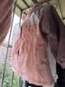 戴维贝拉（DAVE＆BELLA）童装防水衣服男童儿童外套女童秋冬宝宝加绒大童防风衣男孩女棉服 灰粉色DB4224558 110 cm（建议身高100-110cm） 实拍图