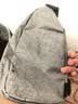 【已售500w+】潮流商务牛津布胸包男女单肩包休闲背包耐磨斜挎包 深灰色【简约时尚】 实拍图