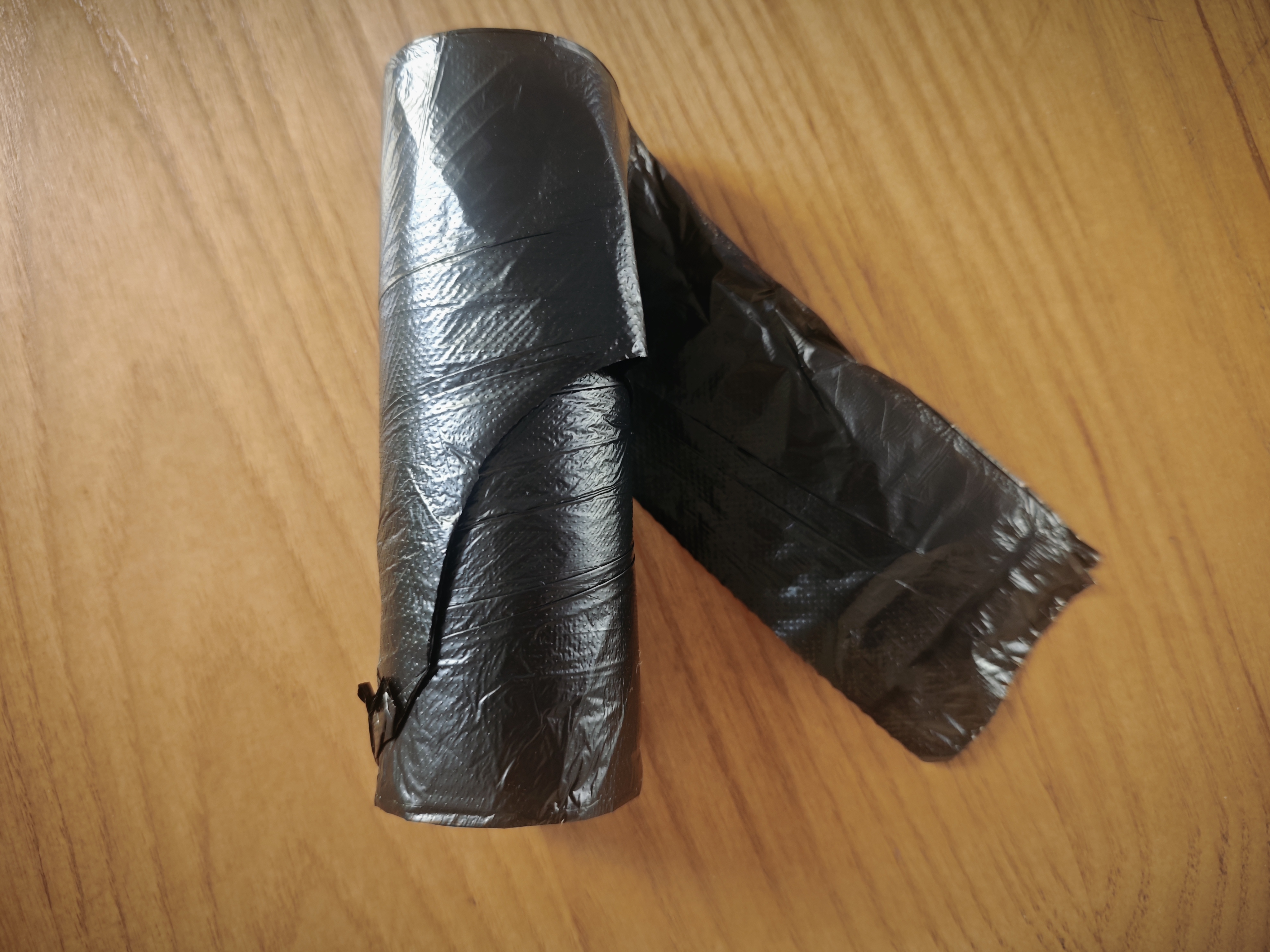利得背心垃圾袋黑色50*60cm300只双面1.6丝家用办公大号手提塑料袋 实拍图