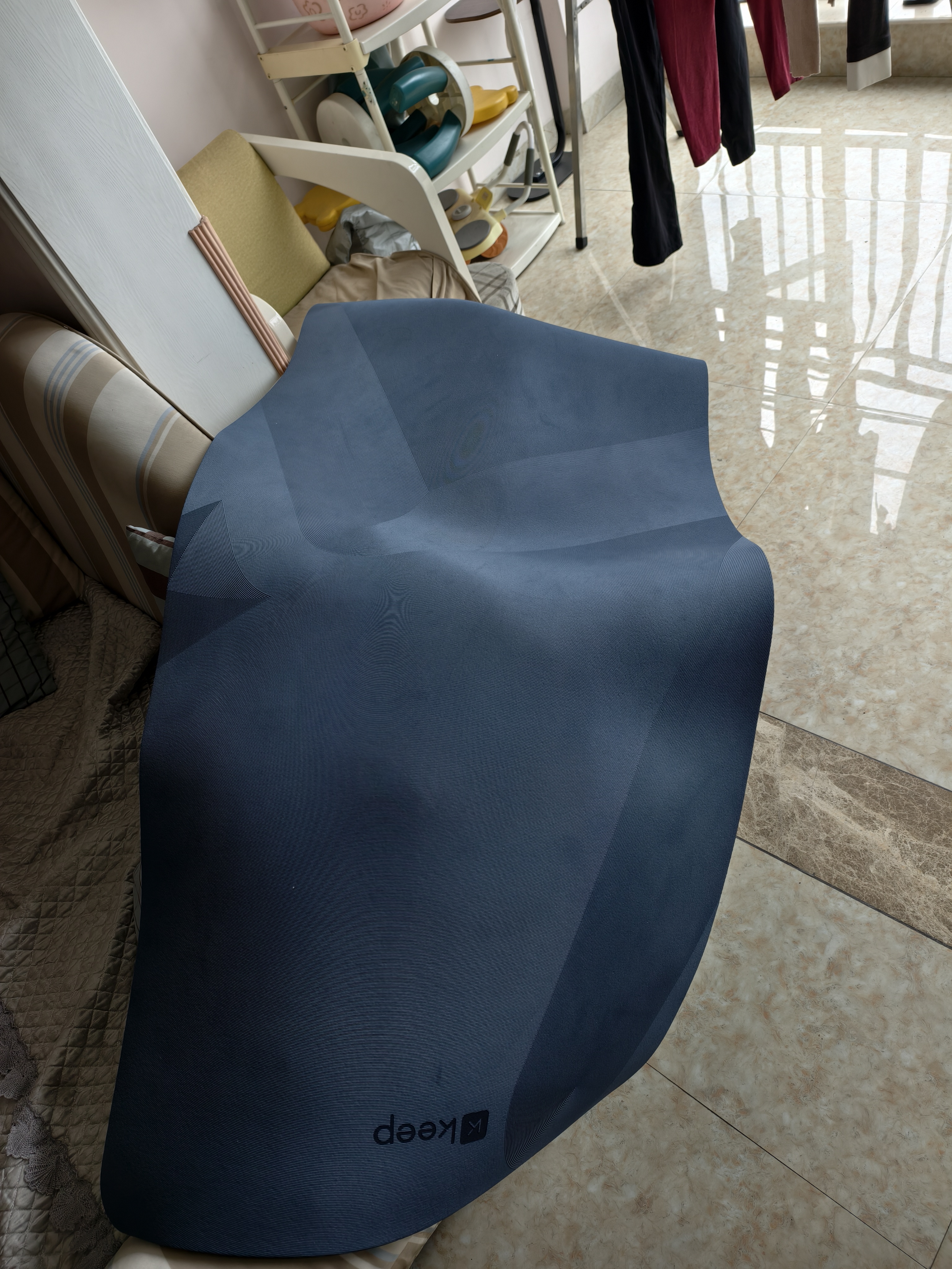 Keep瑜伽垫男健身垫183*80cm防滑减震训练垫K-rox男士运动垫10290 实拍图