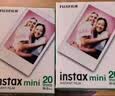 INSTAX富士instax立拍立得 mini相纸 白边双包20张+闪闪星钻边框贴 实拍图