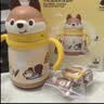 babycare儿童保温杯婴儿小松鼠宝宝1-3岁不锈钢吸管水杯壶学生上学300ml 晒单实拍图