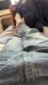 真维斯（Jeanswest）牛仔裤男秋冬季2026新款天丝舒适修身直筒高端潮牌休闲裤子男 蓝色【天丝常规】 36 码(2尺8) 【建议160-175斤】 实拍图