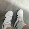 adidas 面包鞋 GRAND COURT BASE 00s休闲板鞋平底鞋男女阿迪达斯 浅灰/白色/树脂黄   41 实拍图