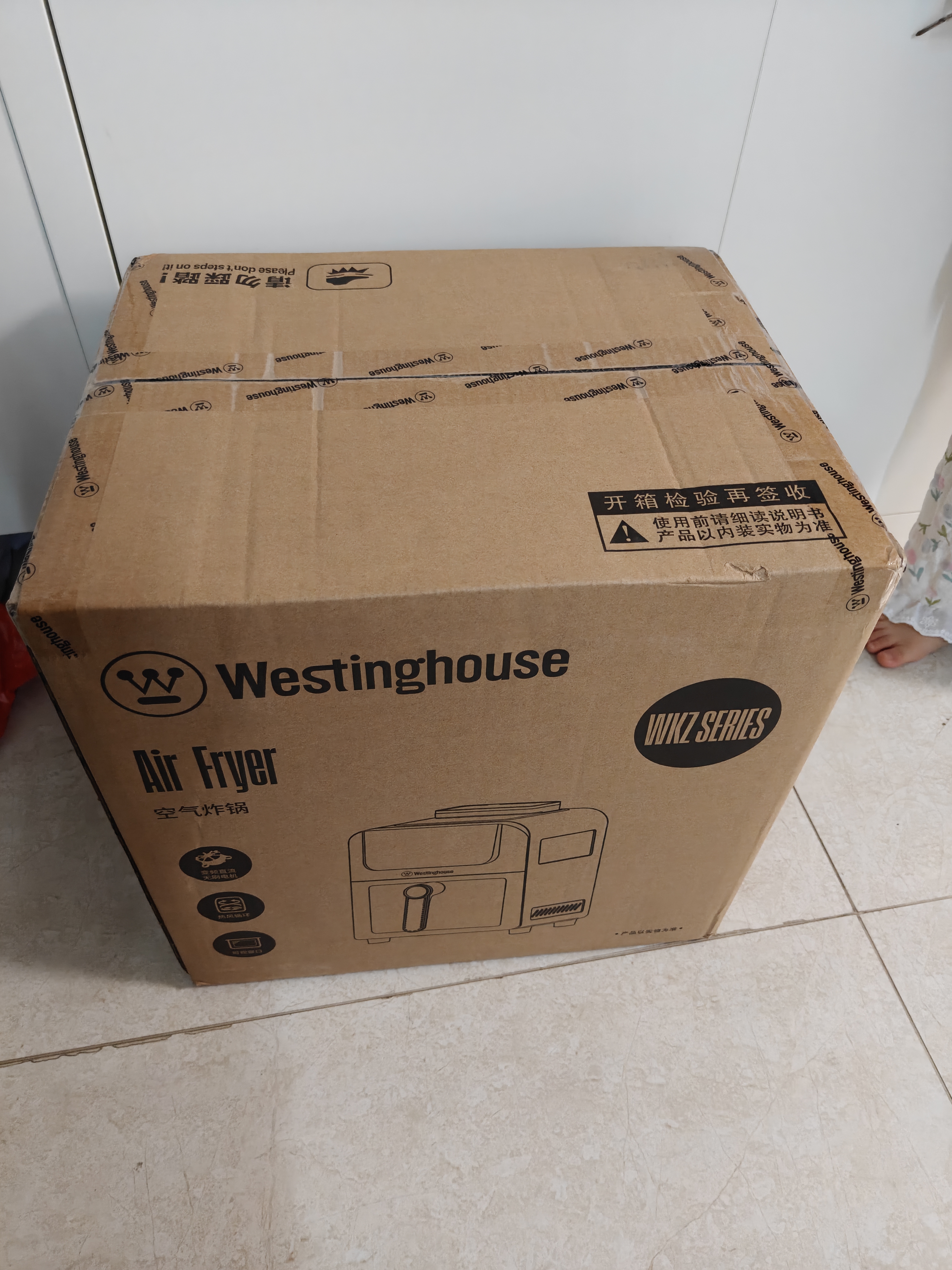 西屋（Westinghouse）内外腔不锈钢空气炸锅无刷电机双热源免翻面蒸烤嫩炸6L大容量多功能可视化 WKZ60H10 Ultra 实拍图