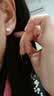 蔓笙S999纯银针四叶草耳钉女轻奢高级感迷你小巧耳环女养耳洞耳骨钉 四叶草螺丝耳钉一对 实拍图
