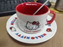 名创优品（MINISO）Hello Kitty苹果马克杯带碟陶瓷杯200mL女生学生杯子可爱水杯 实拍图