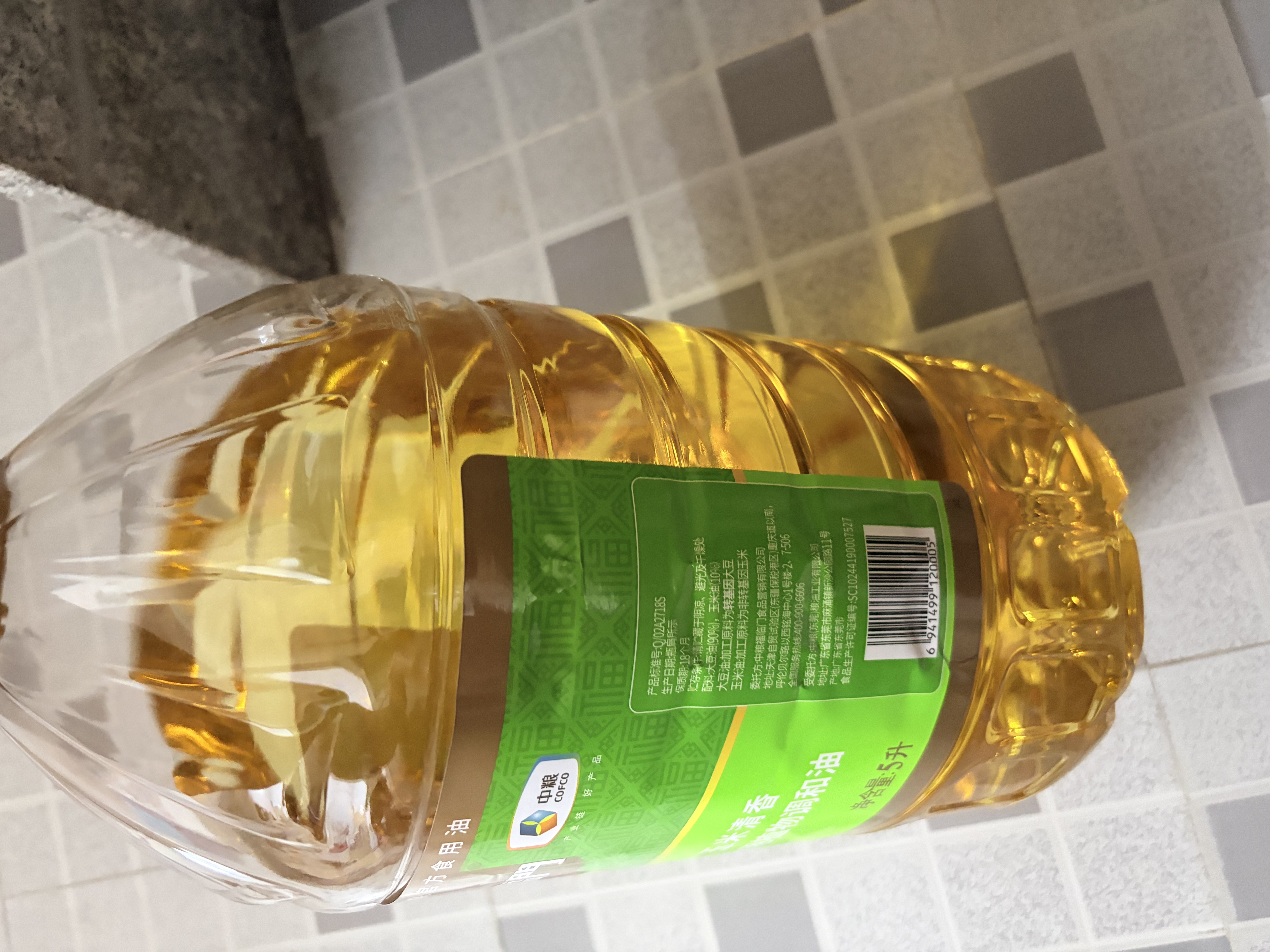 福临门食用油 玉米清香食用植物调和油5升 中粮出品新老包装随机发 实拍图