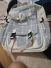 新款初中生高中生大学生书包女生韩版文艺帆布包旅行双肩包大容量小学生减负防泼水背包女孩 帆特西V658 浅灰色三件套（配挂件） 大号 实拍图