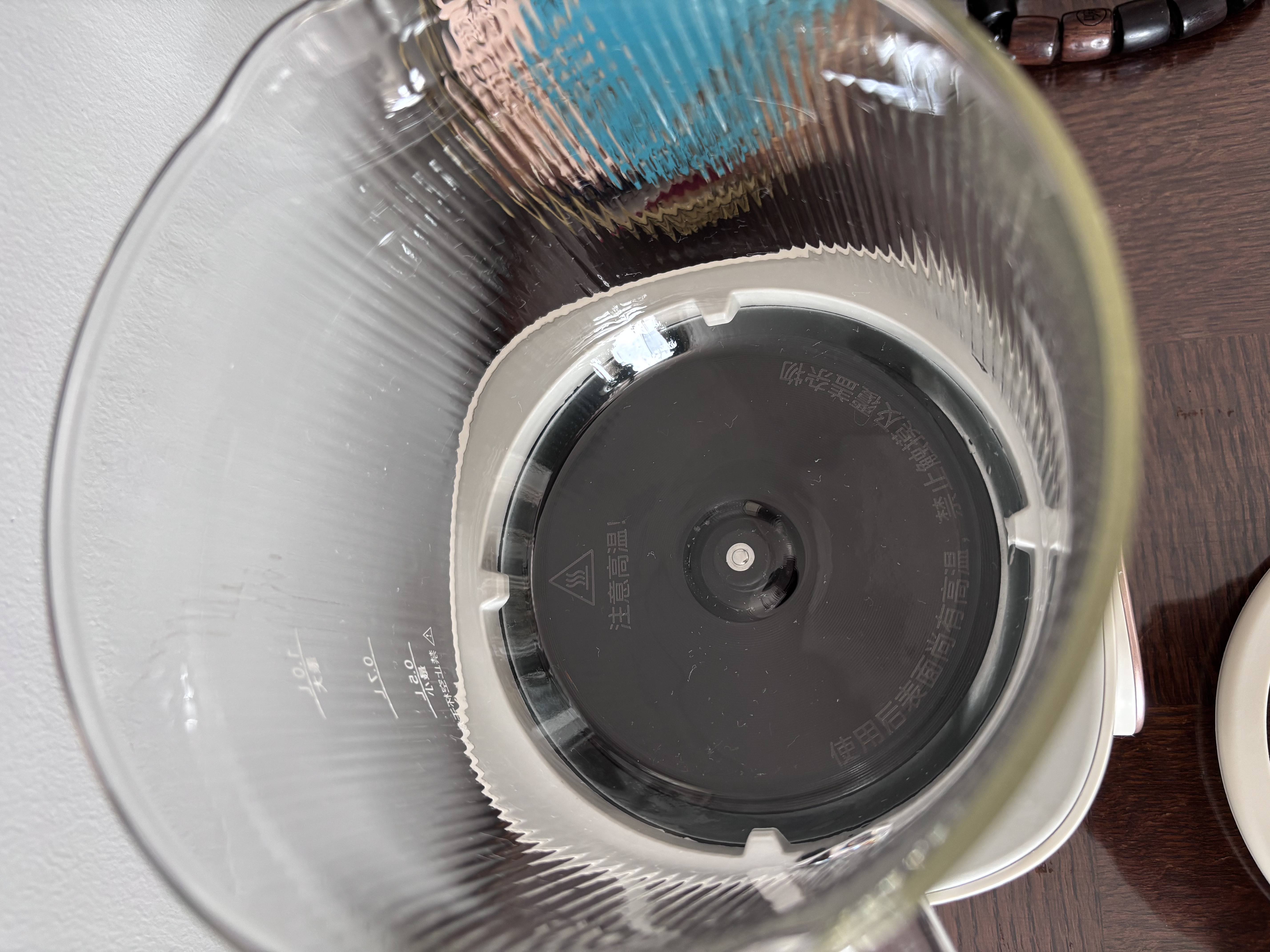 美的（Midea）养生壶全玻璃0胶水全自动煮茶壶母婴智能泡奶机家用烧水壶恒温电热水壶新款花茶壶 MK-YS10B203 1L 实拍图