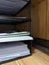 得力（deli）4+1层横板金属文件座 办公桌文件架置物架 文件托盘 桌面文件框收纳架 PB264黑 实拍图