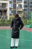 准者（RIGORER）长款羽绒服男2026秋冬新款连帽保暖防风加厚运动户外休闲情侣外套 纯正黑 M (170) 实拍图