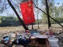 探险者（TAN XIAN ZHE）户外折叠桌铝合金蛋卷桌露营桌椅套装野餐桌子便携式露营全套装备 120款【双层双面】铝合金-收纳包 实拍图