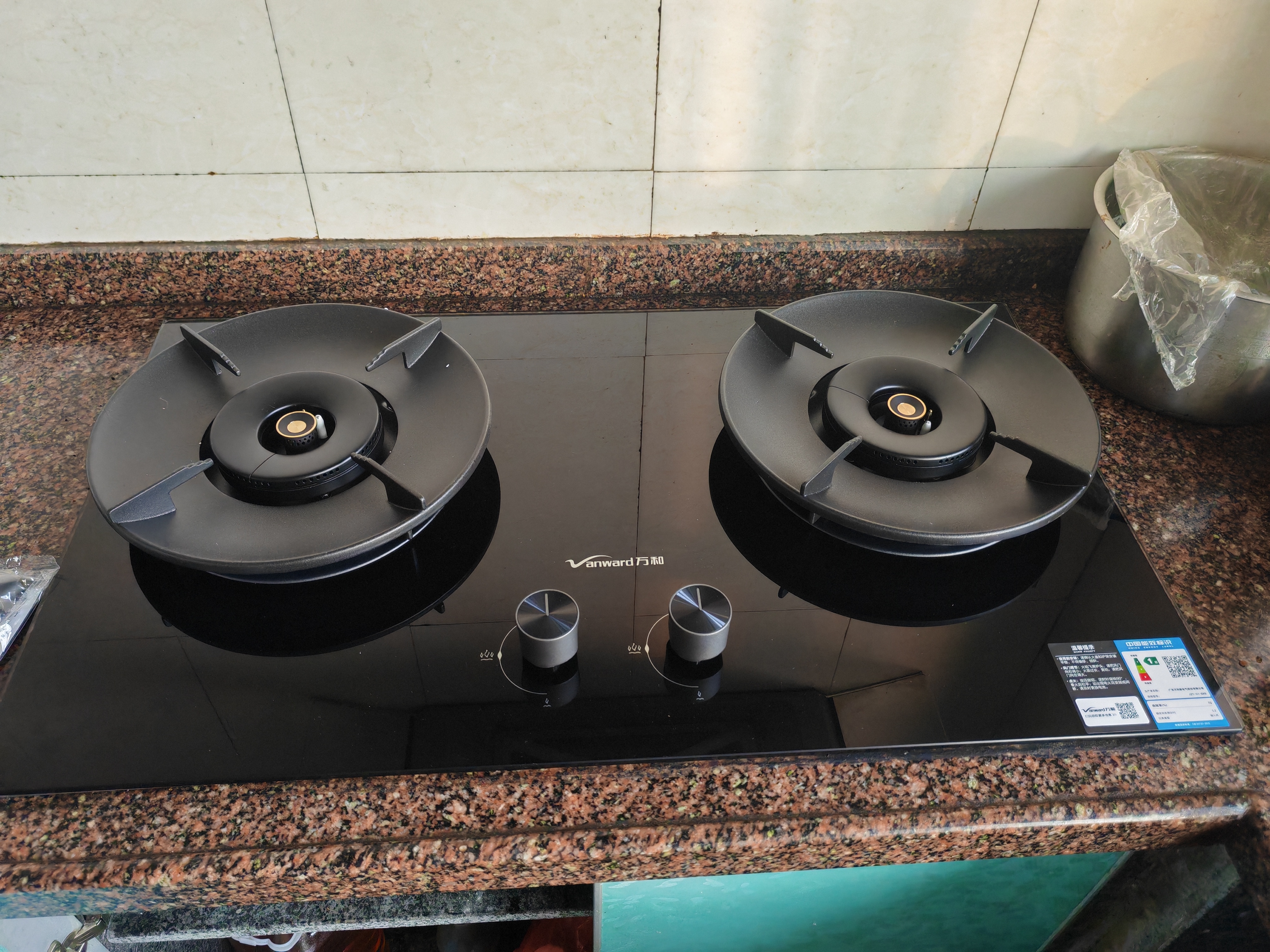 万和【蓝莲花B9S】5.2kW天然气猛火70%一级能效嵌入式家用煤气双炉具台燃气灶JZT-01-B9S 实拍图