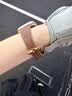 炫戴适用applewatch12表带iwatch10苹果S11手表s9女款S8高级se3真皮8秋冬s7智能ultra4/3腕表6创意小众 马蹄扣小蛮腰皮带-褐色金扣 38/40/41/42mm表盘通用 实拍图