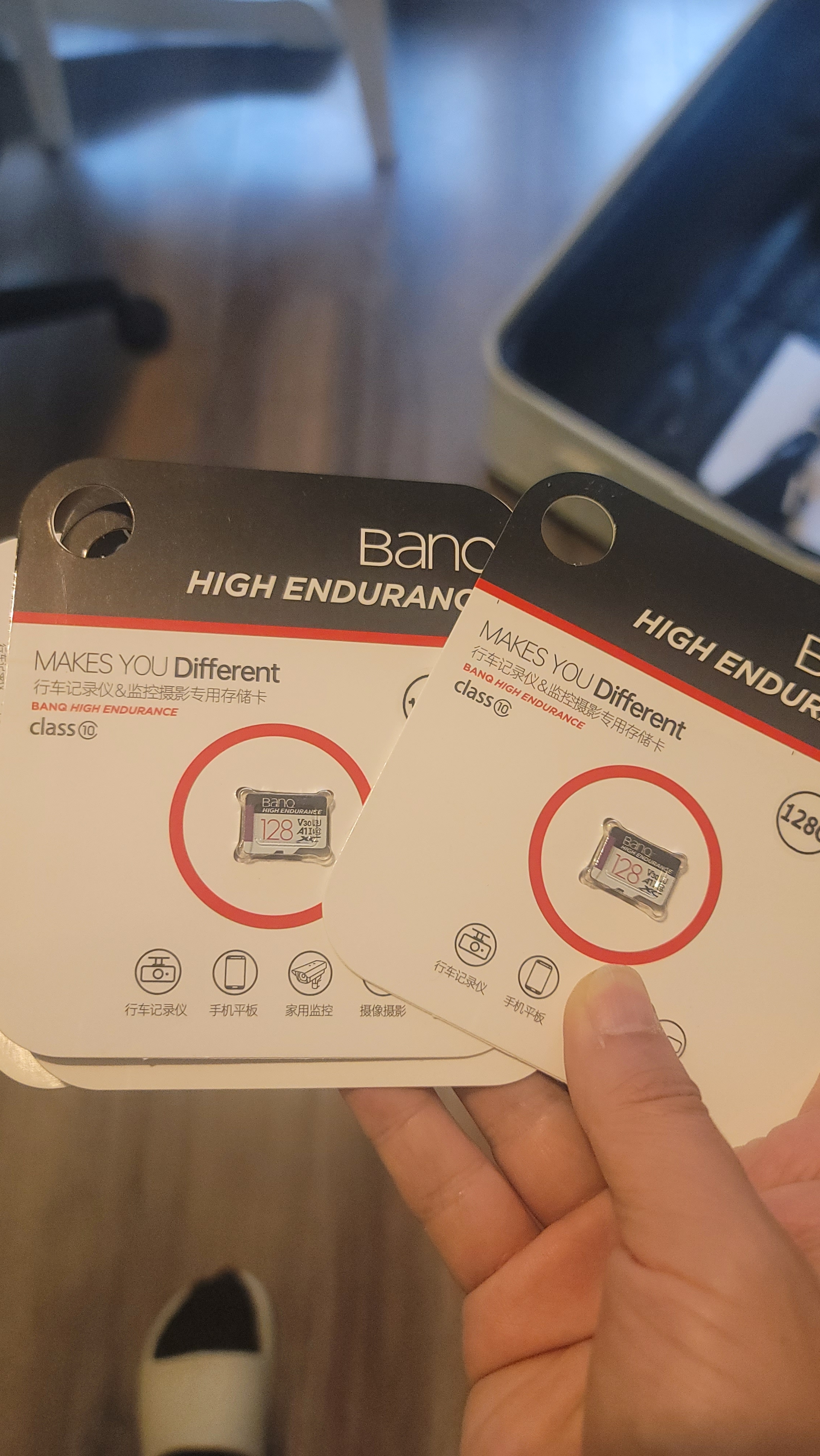 banq 128GB TF（MicroSD）存储卡 A1 U3 V30 4K 行车记录仪&安防监控专用内存卡 高度耐用 实拍图