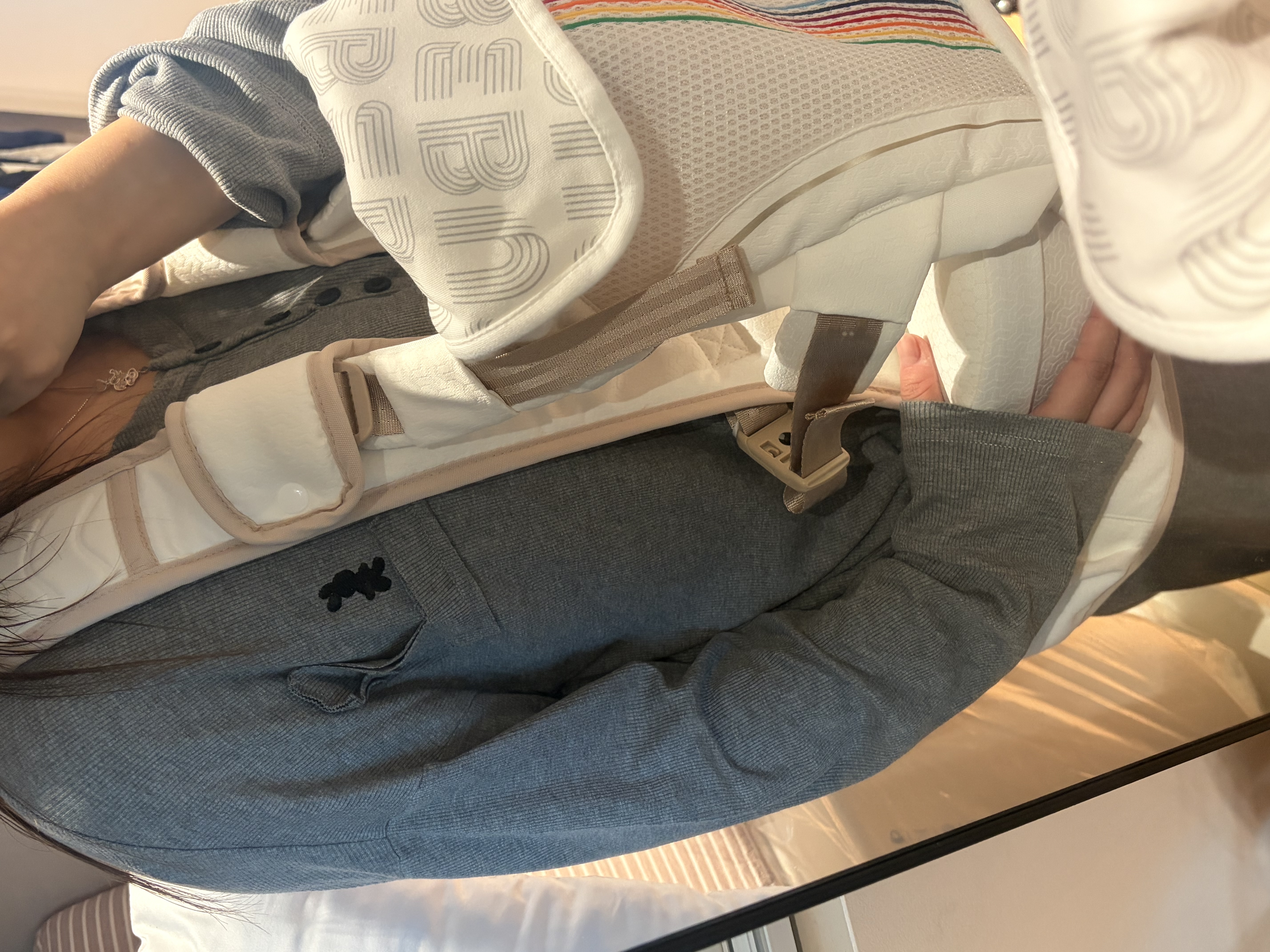 bebebus轻享家Pro香槟腰凳婴儿背带0-36个月二合一夏季透气轻便抱娃神器 实拍图