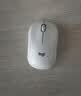 罗技（Logitech）M221 轻音鼠标 无线鼠标 办公鼠标 对称鼠标 带无线微型接收器 米白色 实拍图